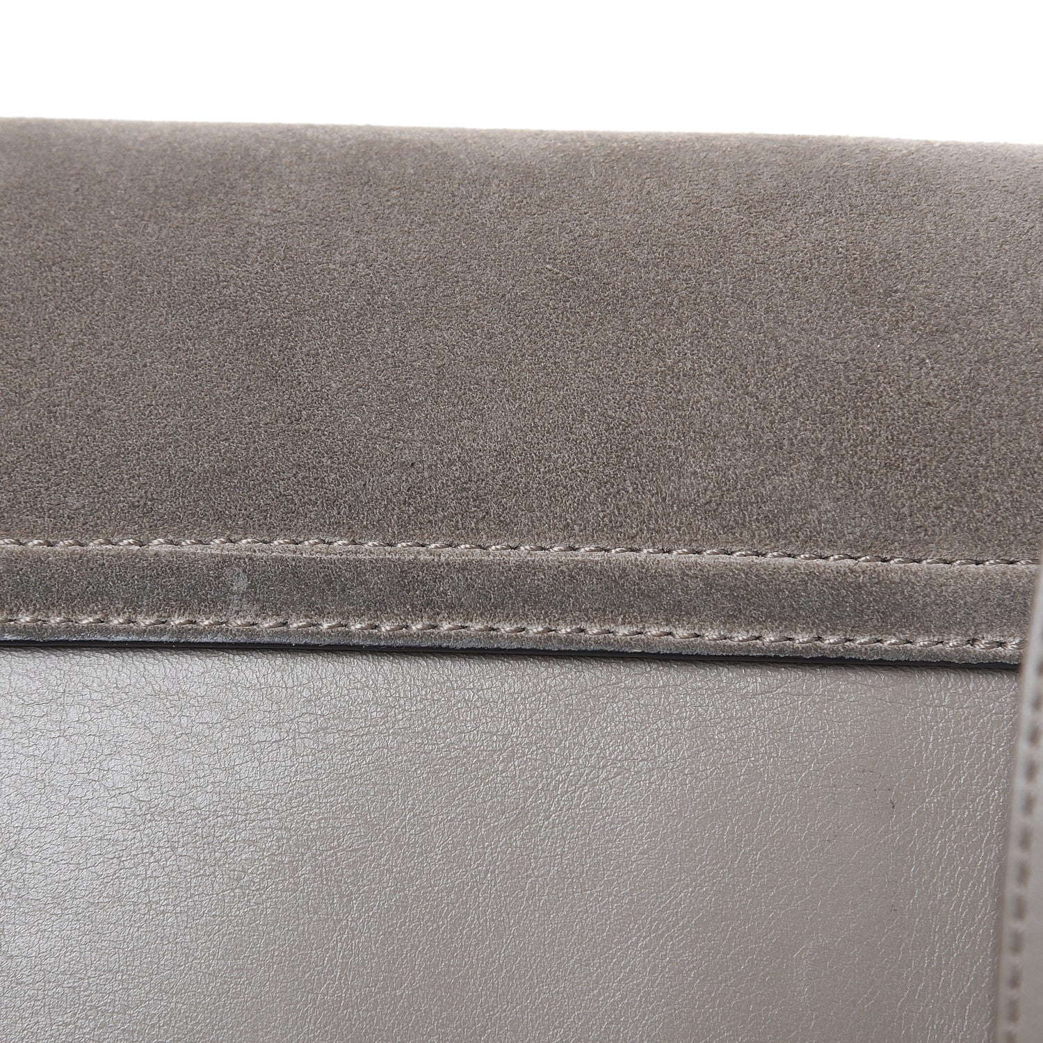 Chloe Suede Calfskin Small Faye Shoulder Bag Motty Grey 11 of 15