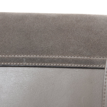 Chloe Suede Calfskin Small Faye Shoulder Bag Motty Grey 11 of 15