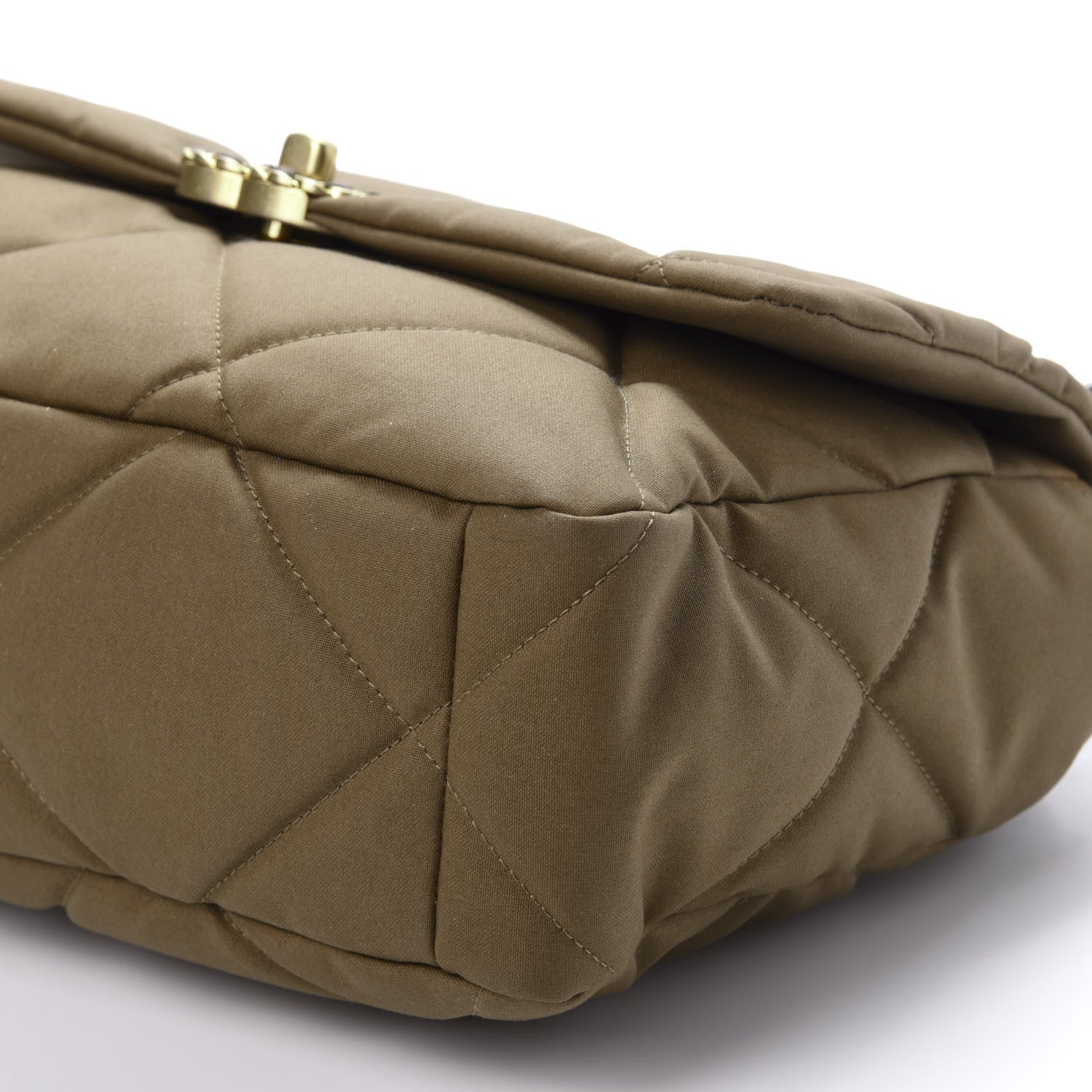 Chanel Canvas Quilted Large 19 Flap Bronze 7 of 12