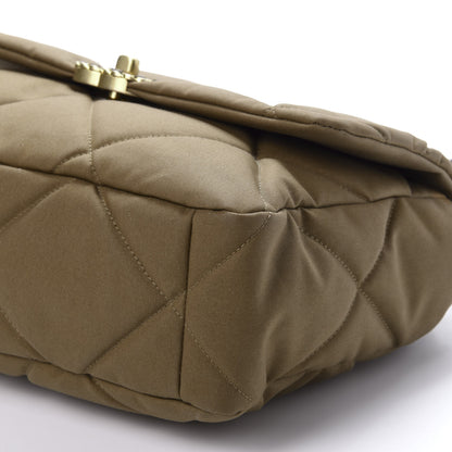 Chanel Canvas Quilted Large 19 Flap Bronze 7 of 12