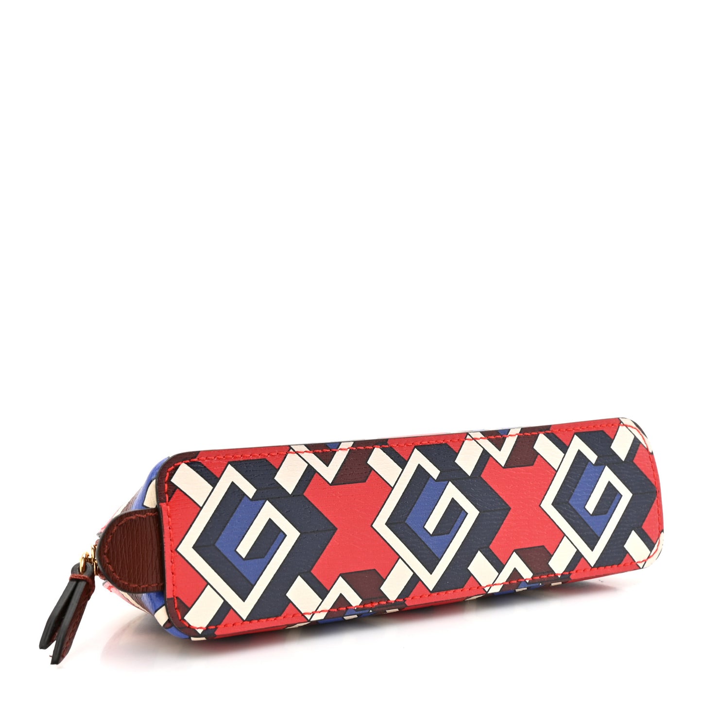 Shangai Calfskin Geometric G Pencil Case Multicolor