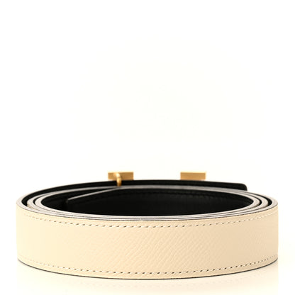 Hermes Epsom Swift Lizard 24mm Mini Constance H Belt 90 Craie Black 3 of 6