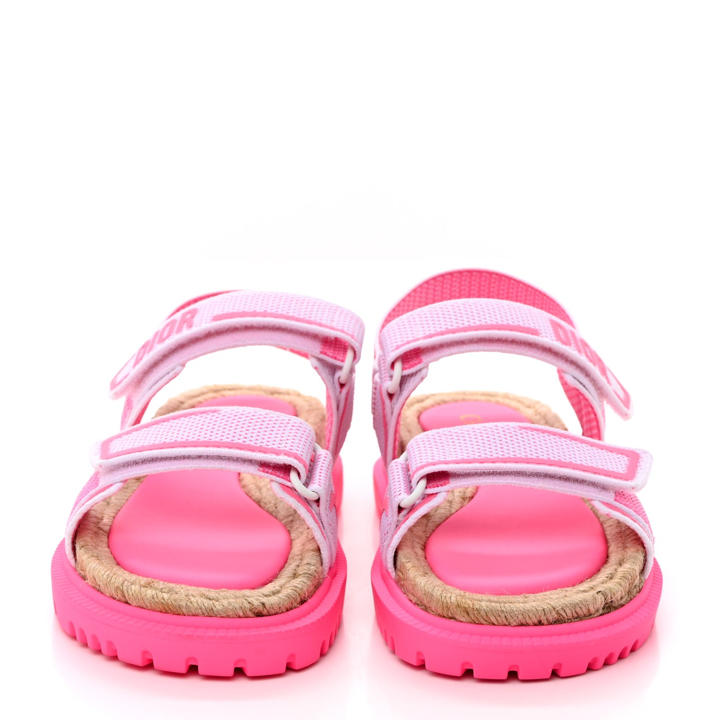 Technical Knit Jute Dioract 10mm Sandals 38 White Fuchsia