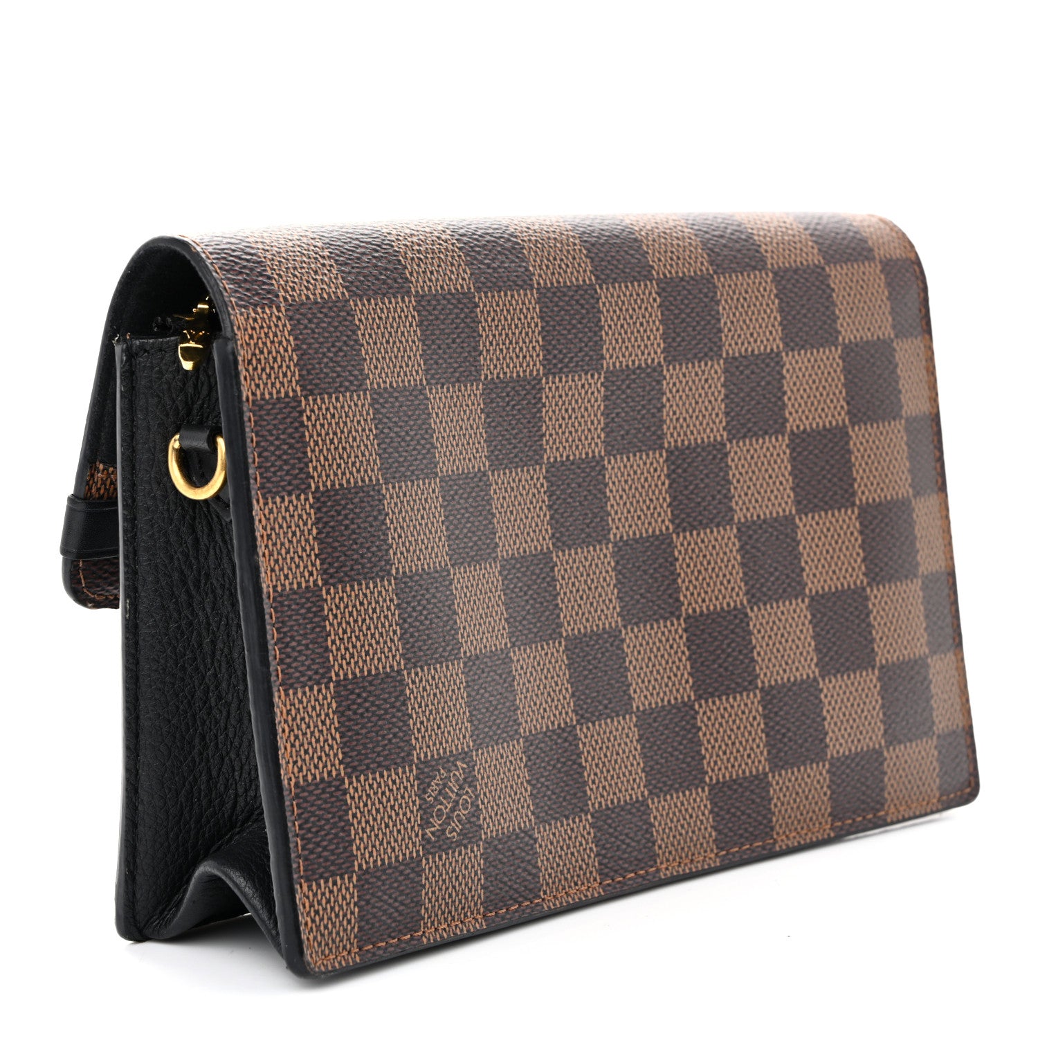Louis Vuitton Damier Ebene Vavin Chain Wallet Black 3 of 17