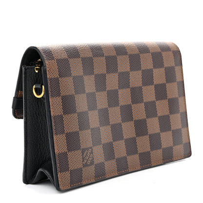 Louis Vuitton Damier Ebene Vavin Chain Wallet Black 3 of 17