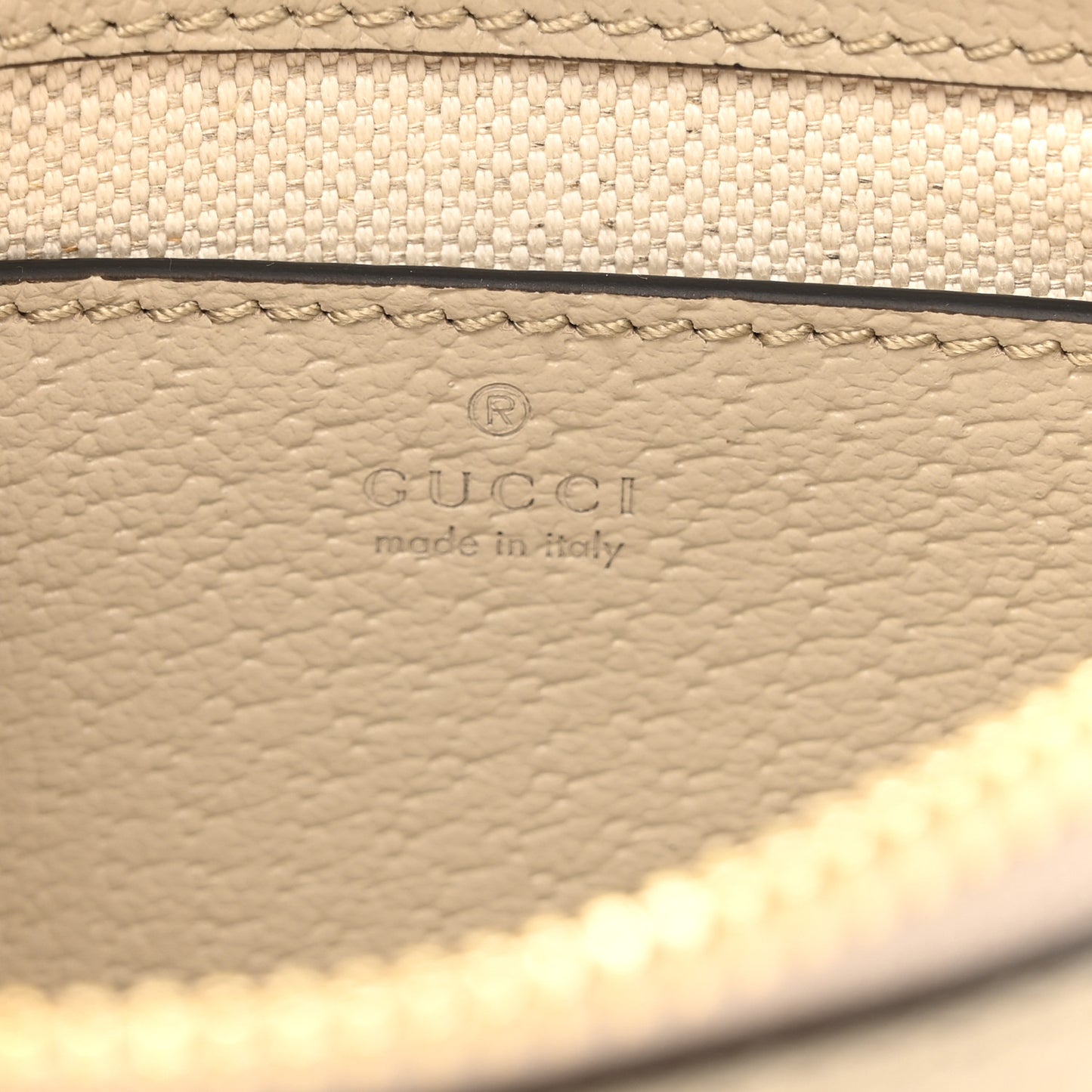 GG Supreme Monogram Textured Dollar Calfskin Web Mini Ophidia GG Handbag Beige Mystic White Oatmeal