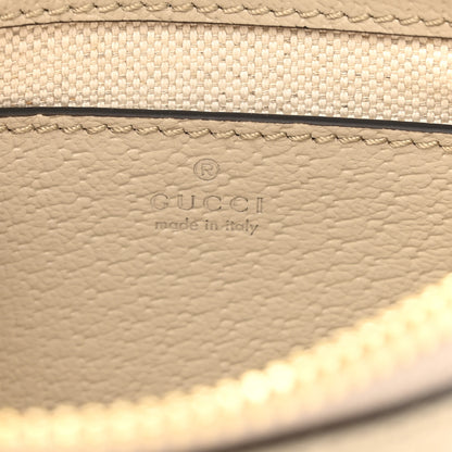 Gucci GG Supreme Monogram Textured Dollar Calfskin Web Mini Ophidia GG Handbag Beige Mystic White Oatmeal 6 of 11