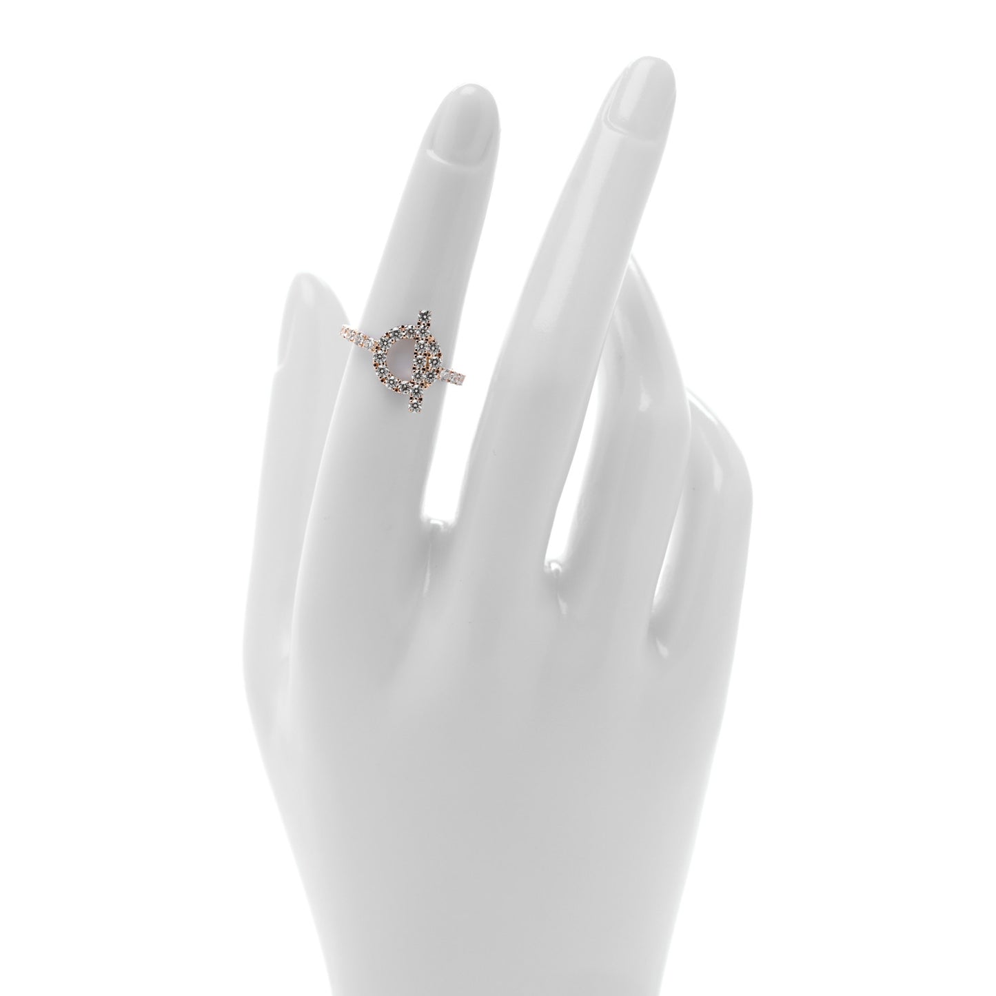 18K Rose Gold Diamond Finesse Ring 50 5.5