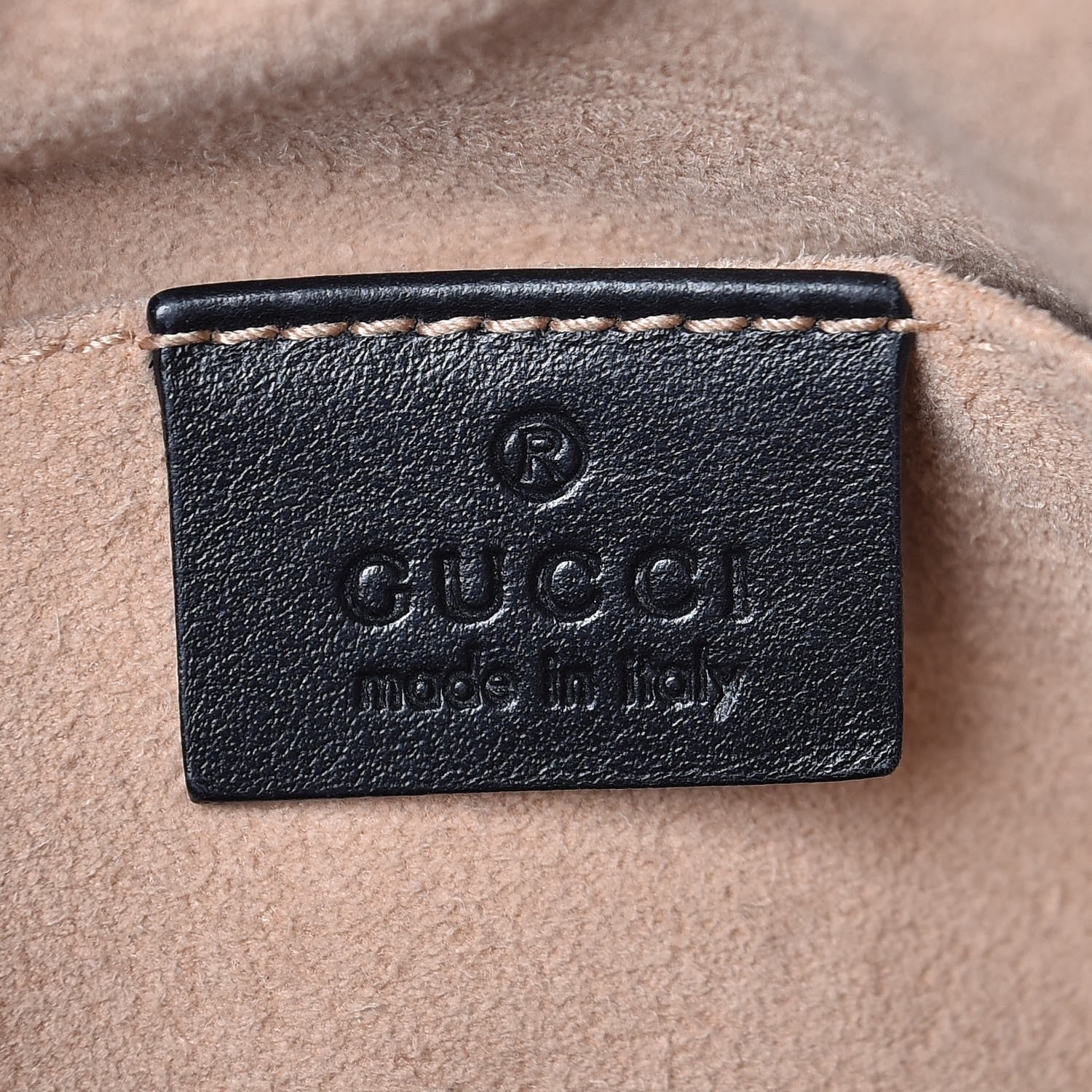 Gucci Calfskin Matelasse Mini GG Marmont Chain Shoulder Bag Black 6 of 7