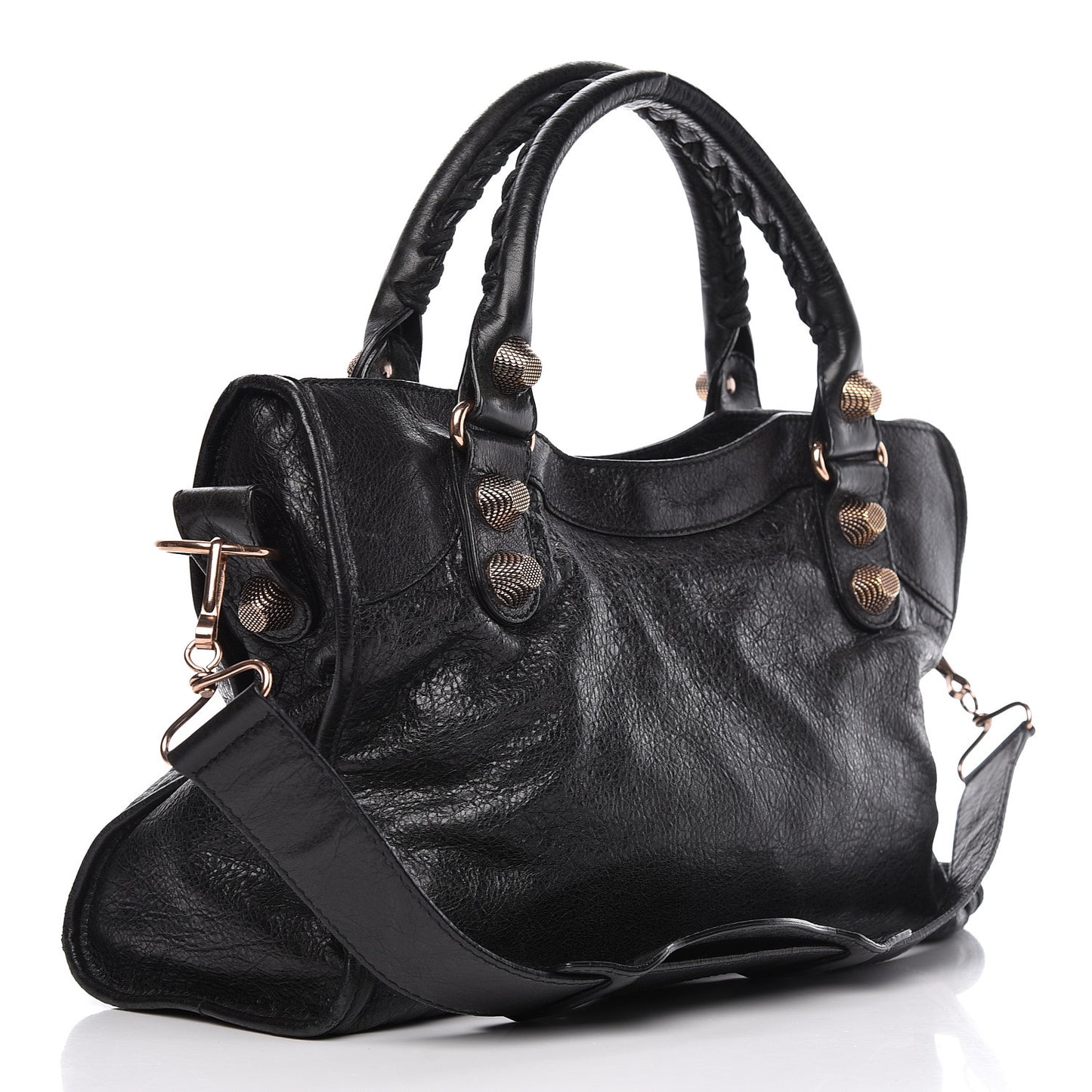 Agneau Giant 21 Rose Gold Hardware City Black