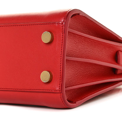 Saint Laurent Calfskin Nano Sac De Jour Lipstick Red 6 of 10