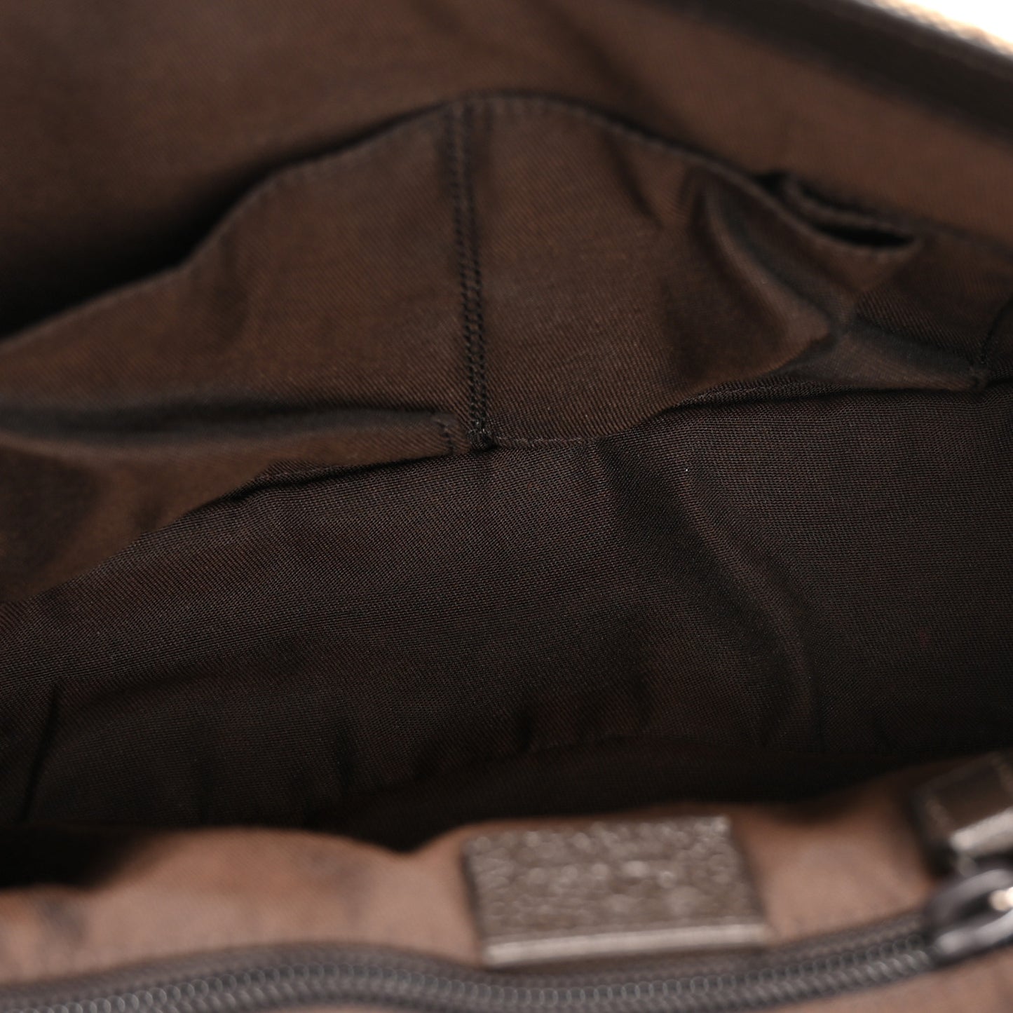 Monogram Flap Messenger Bag Beige Dark Brown