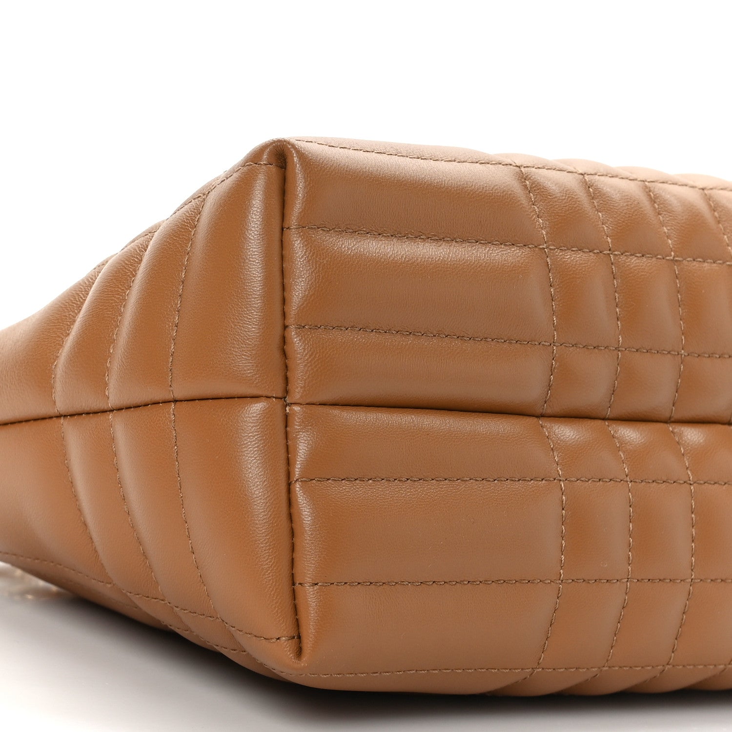 Burberry Lambskin Quilted Small Soft Lola Bag Maple Brown 7 of 8
