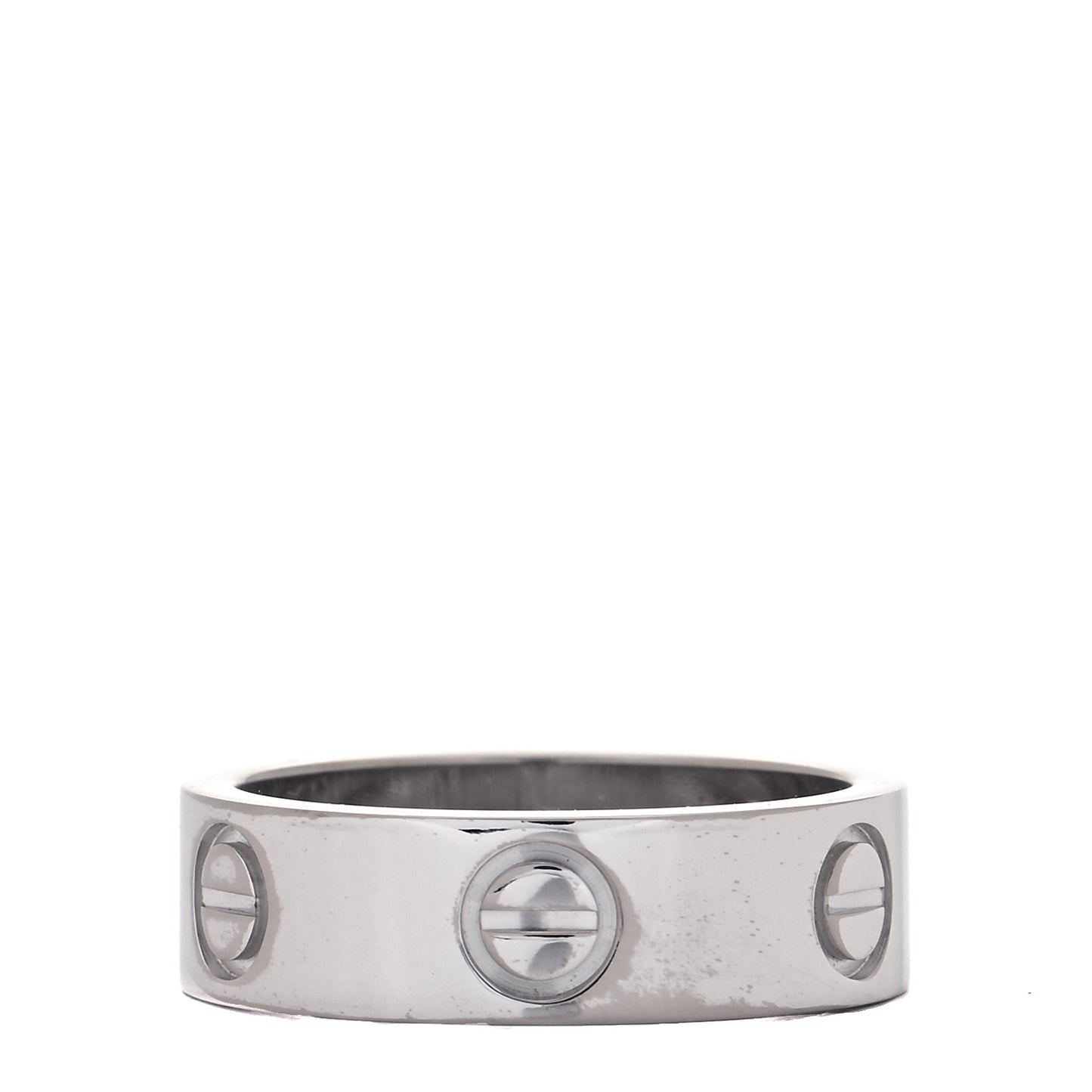 18K White Gold 5.5mm LOVE Ring 50 5.25