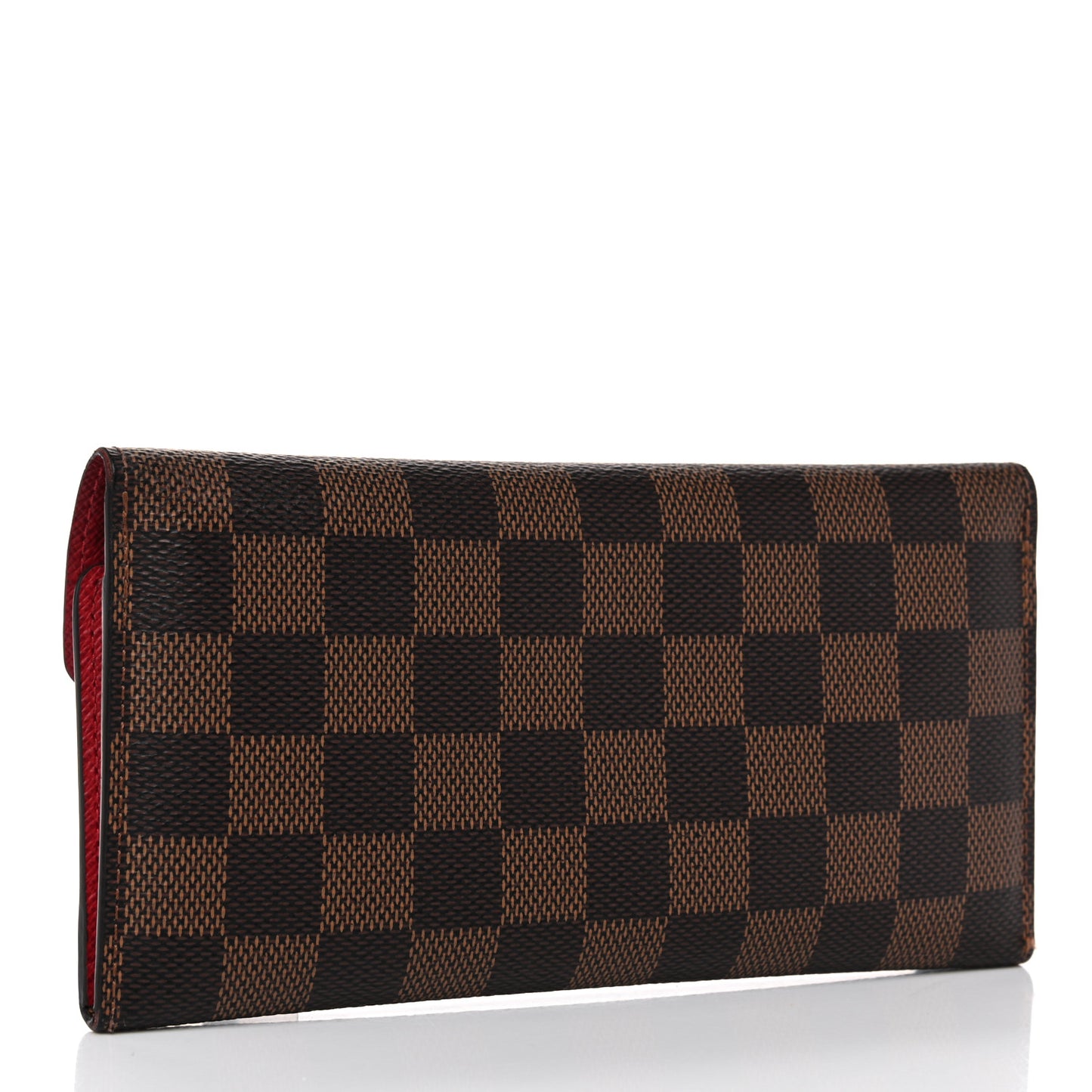 Damier Ebene Josephine Wallet Red