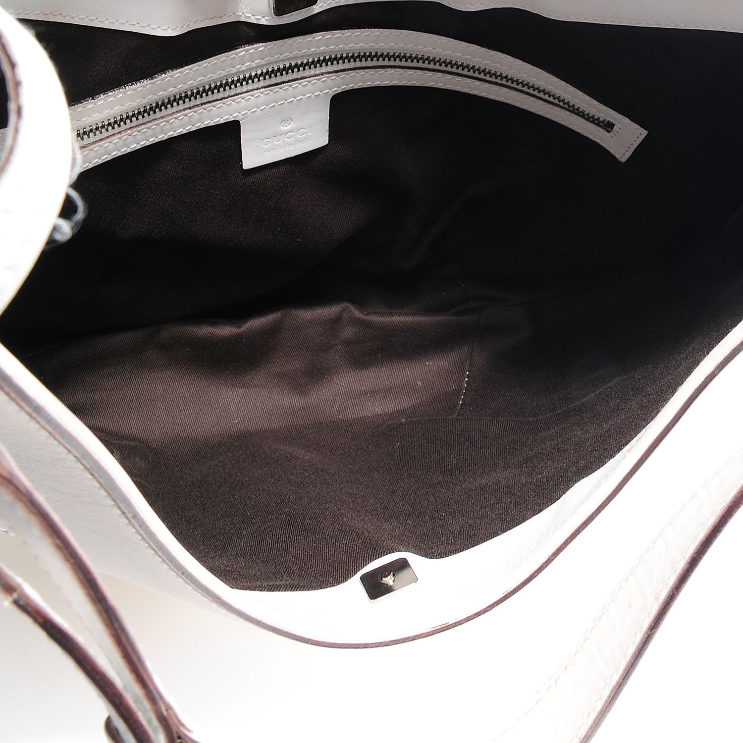 Gucci Monogram Half Moon Hobo White 5 of 7