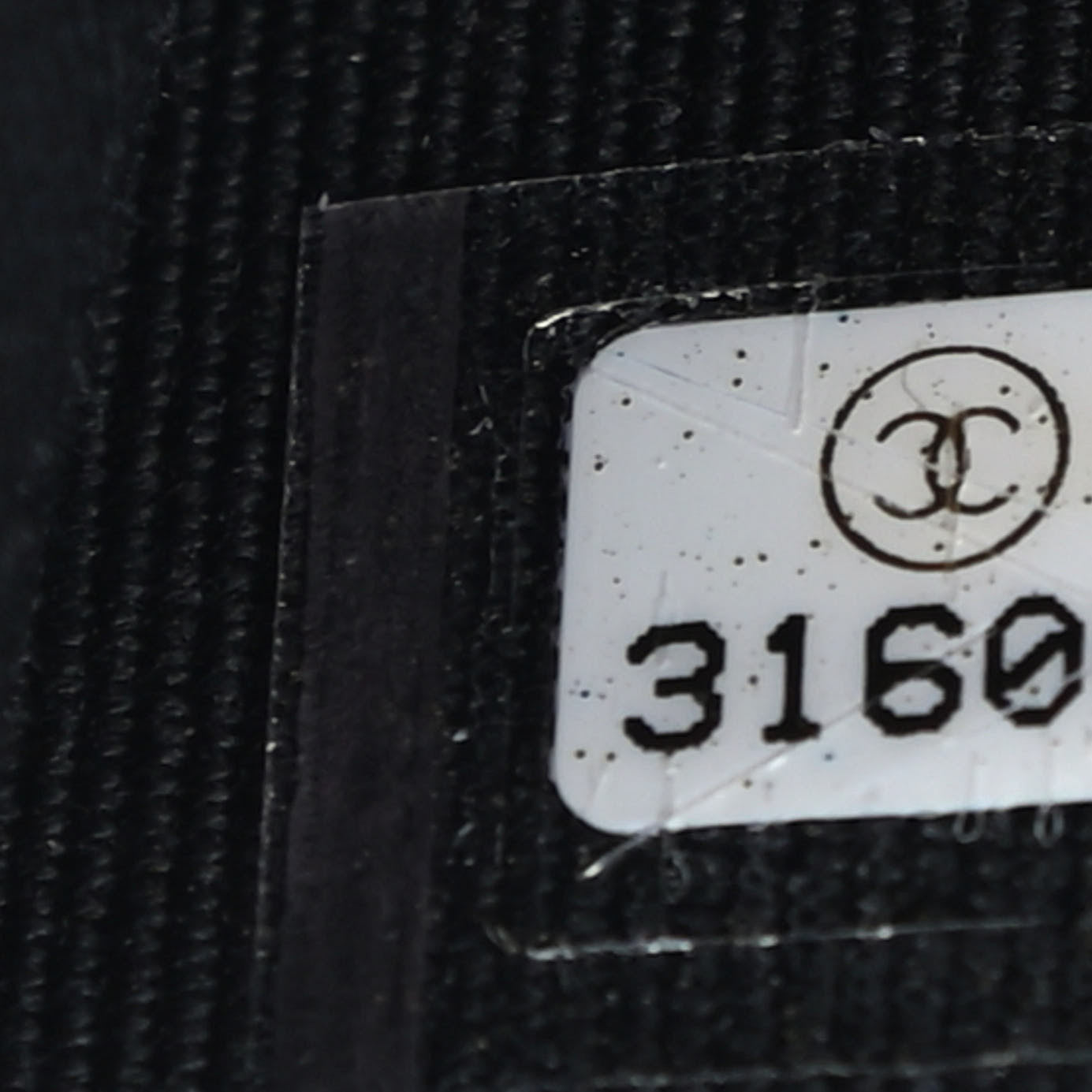 Lambskin Quilted CC Hook Card Holder Black