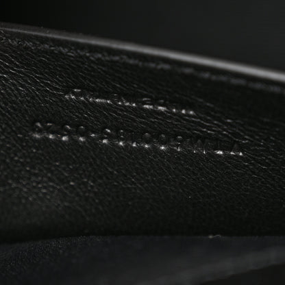Saint Laurent Grain De Poudre Textured Mixed Matelasse Triquilt Medium Monogram Satchel Black 7 of 12