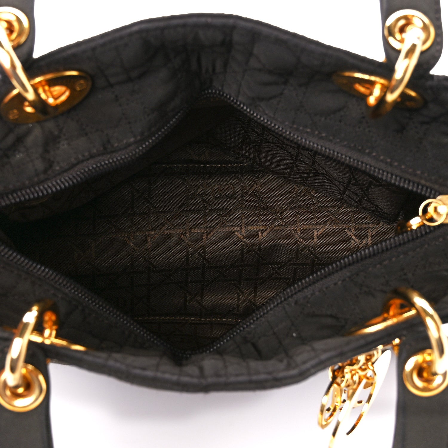 Christian Dior Nylon Cannage Medium Lady Dior Dark Brown 5 of 10