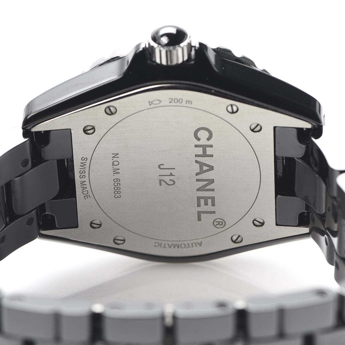 Stainless Steel Ceramic 41mm J12 Automatic Watch Black