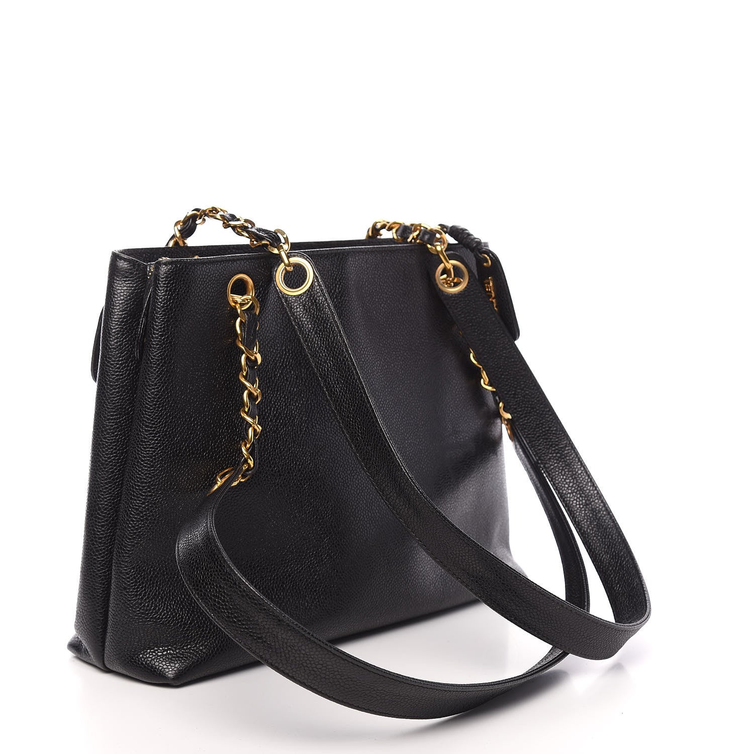 Chanel Caviar Flap Shoulder Bag Black 2 of 8