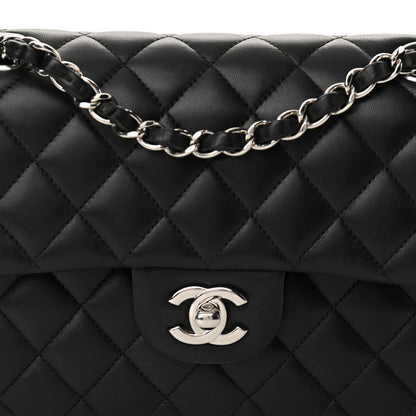 Chanel Lambskin Quilted Small Double Flap Black 8 of 10