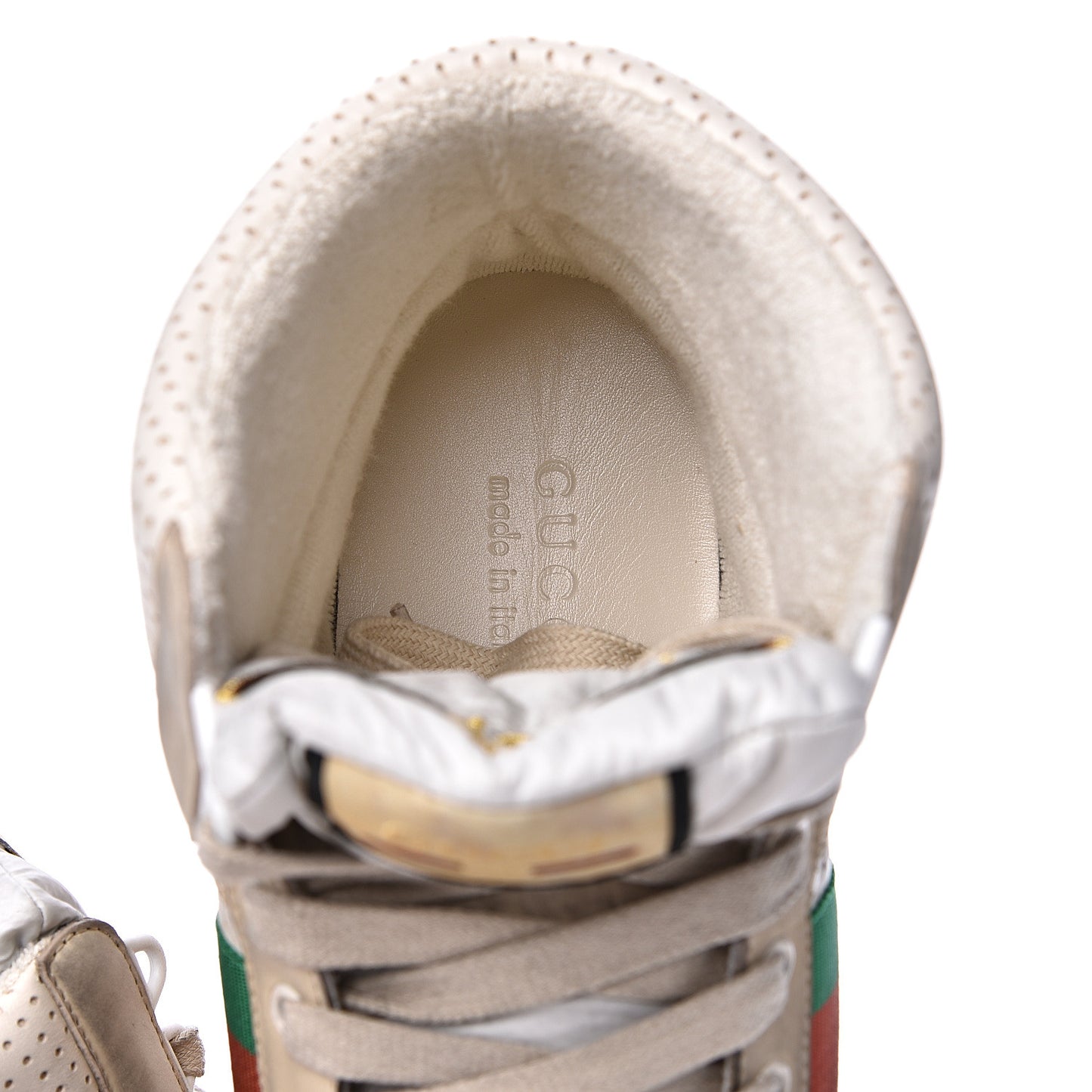 Nubuck Web Mens Screener High Top Sneakers 9 Dusty Milk White Vintage Green