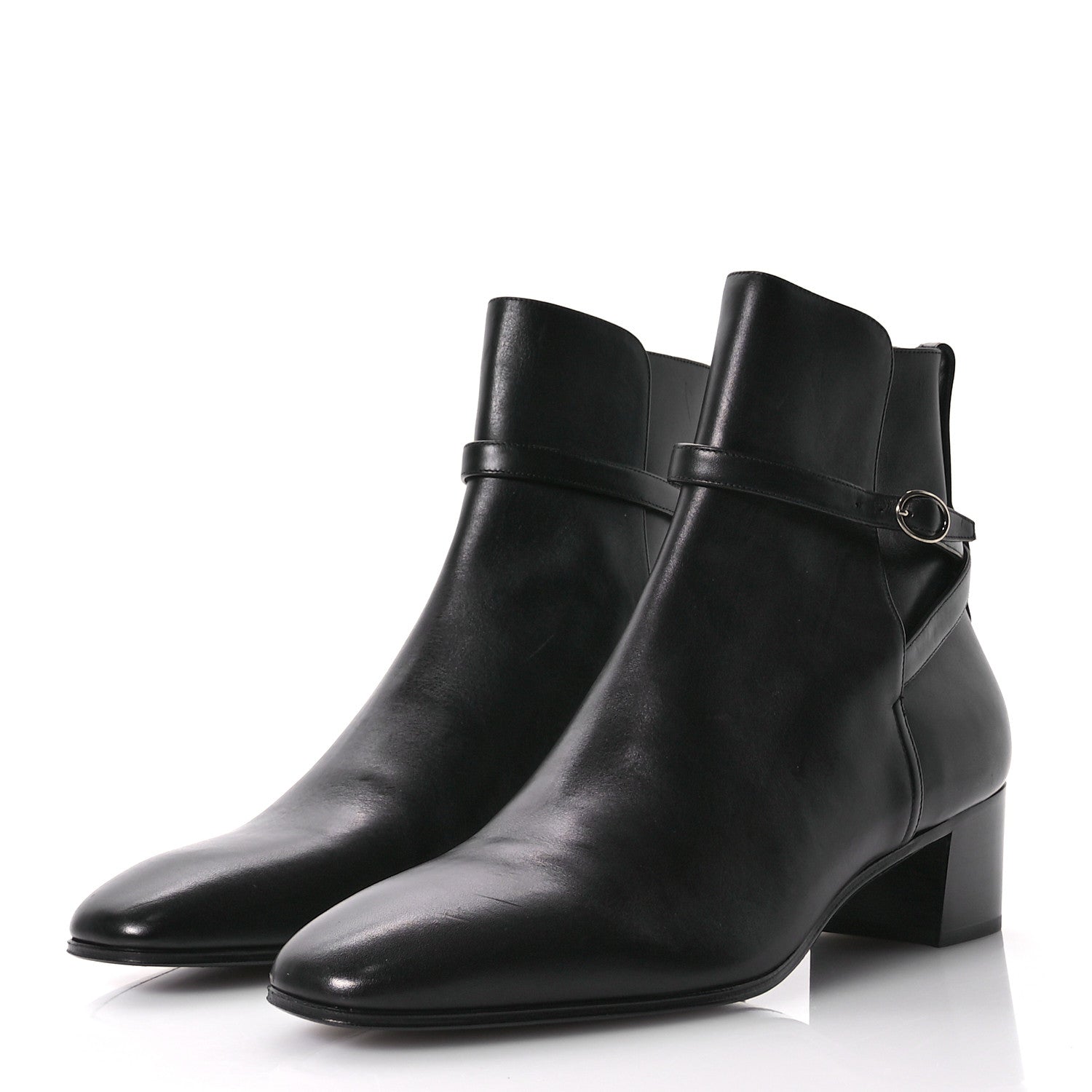 Saint Laurent Calfskin Mens Terry 45 Boots 43 Black 4 of 10