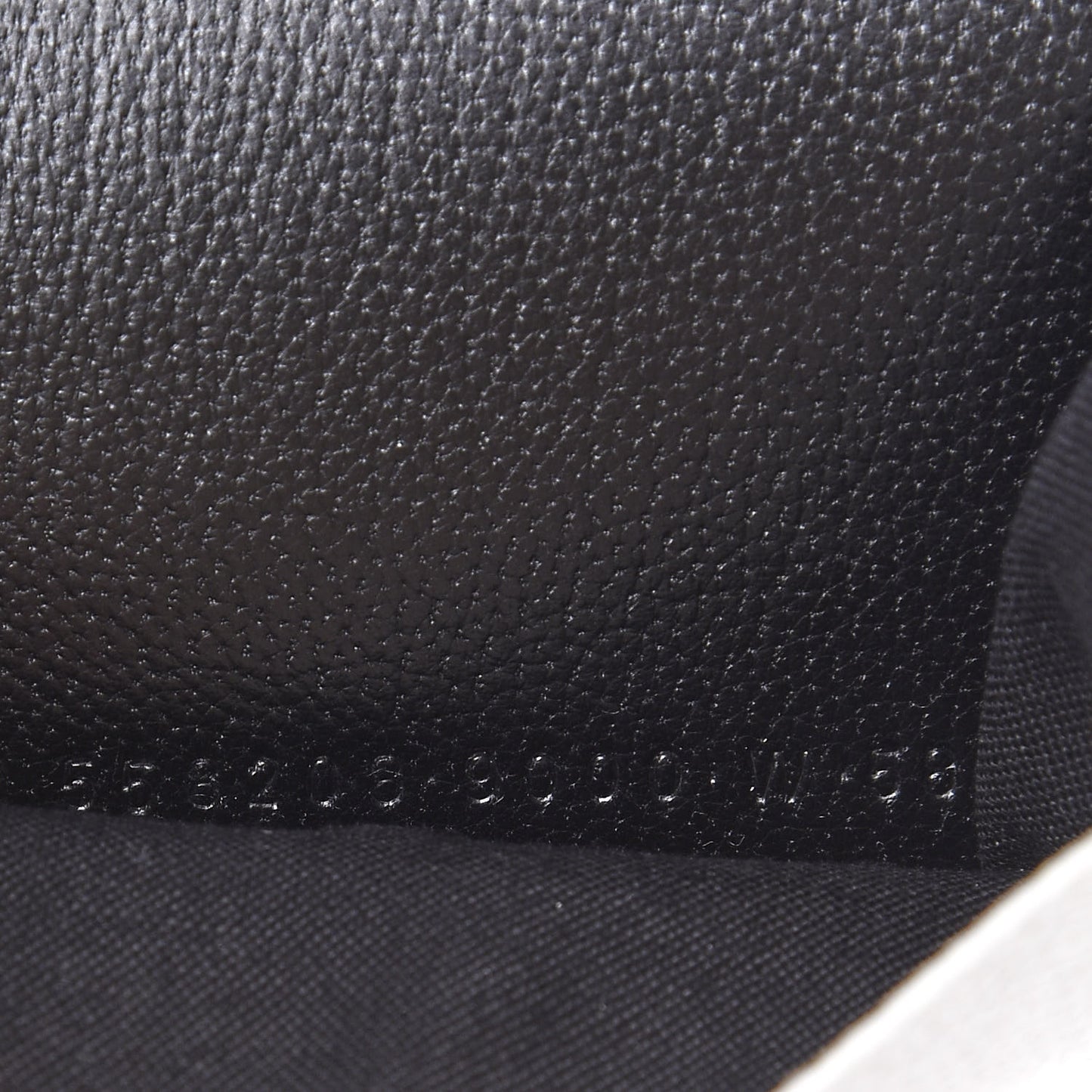 Signature Grained Calfskin Logo Mini Ville Wallet White