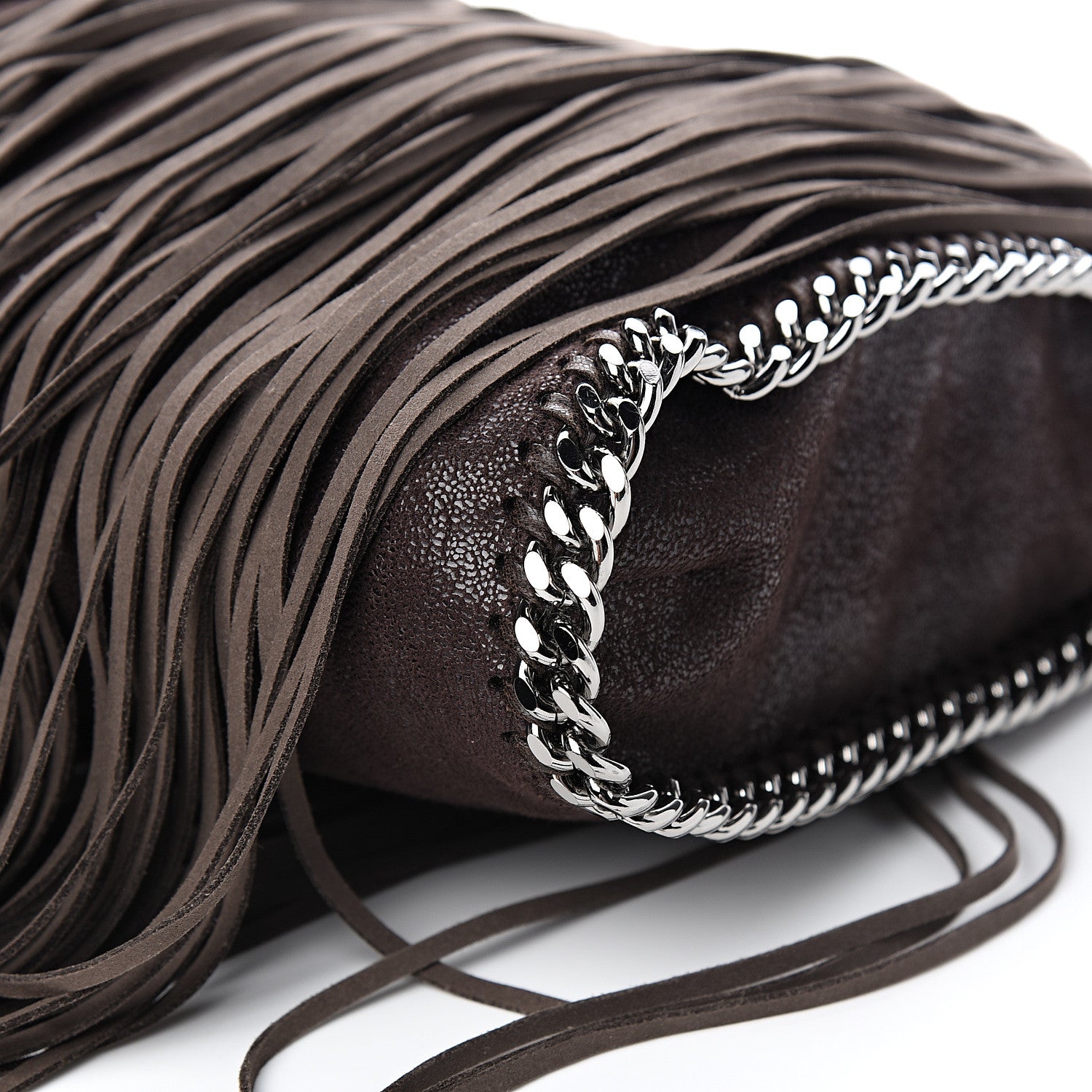 Stella McCartney Eco Suede Fringe Small Falabella Tote Brown 8 of 8