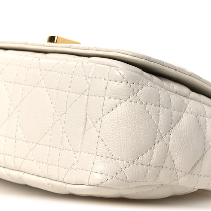 Christian Dior Lambskin Cannage Small Caro Bag Ivory 10 of 11