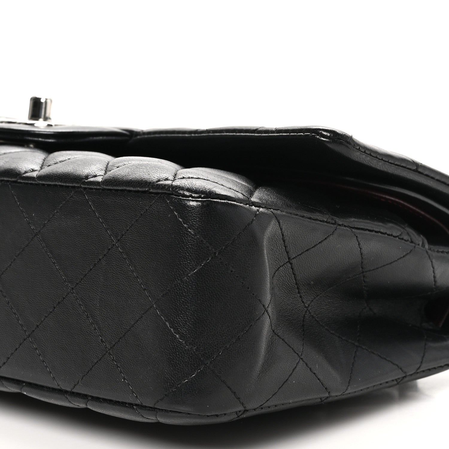 Chanel Lambskin Quilted Medium Double Flap Black 10 of 10