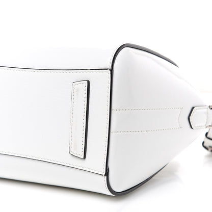 Givenchy Crinkled Patent Calfskin Mini Antigona White 9 of 10