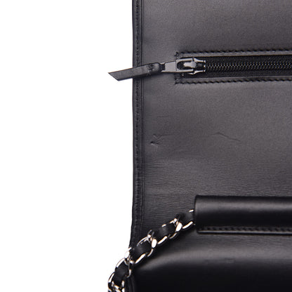 Chanel Calfskin Quilted Cambon Wallet On Chain WOC Black 12 of 13