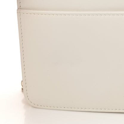 Chanel Caviar Quilted Boy Wallet On Chain WOC White 13 of 14