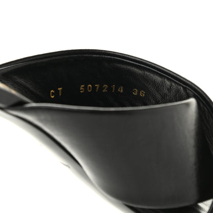 Saint Laurent Calfskin LouLou Mule Sandals 36 Black 8 of 8