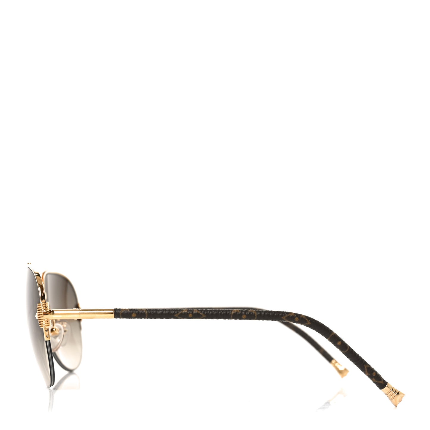 Monogram Petite Viola Pilote Aviator Sunglasses Z0571U Brown