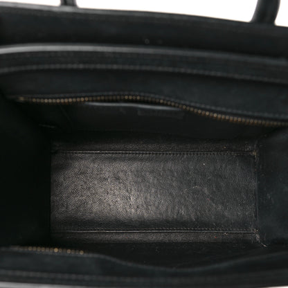 Celine Smooth Calfskin Nano Luggage Black 4 of 13