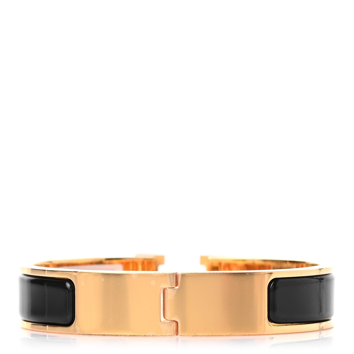 Hermes Enamel Narrow Clic Clac H Bracelet PM Black 3 of 4