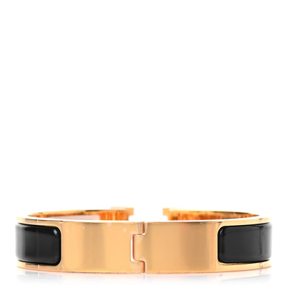 Hermes Enamel Narrow Clic Clac H Bracelet PM Black 3 of 4