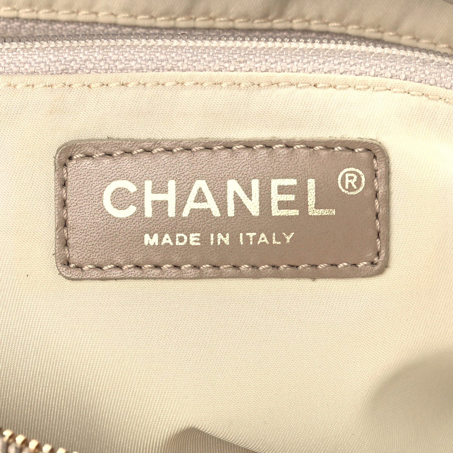 Chanel Nylon Travel Bowler Beige 5 of 9