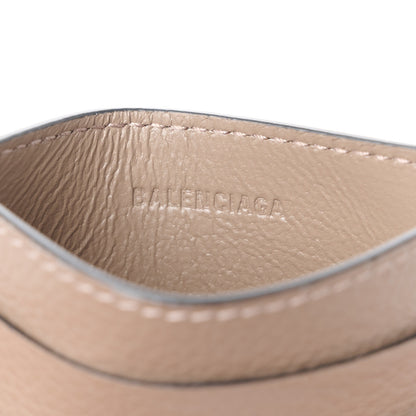 Balenciaga Grained Calfskin Neo Classic Silver Hardware Card Holder Mink Grey 6 of 9