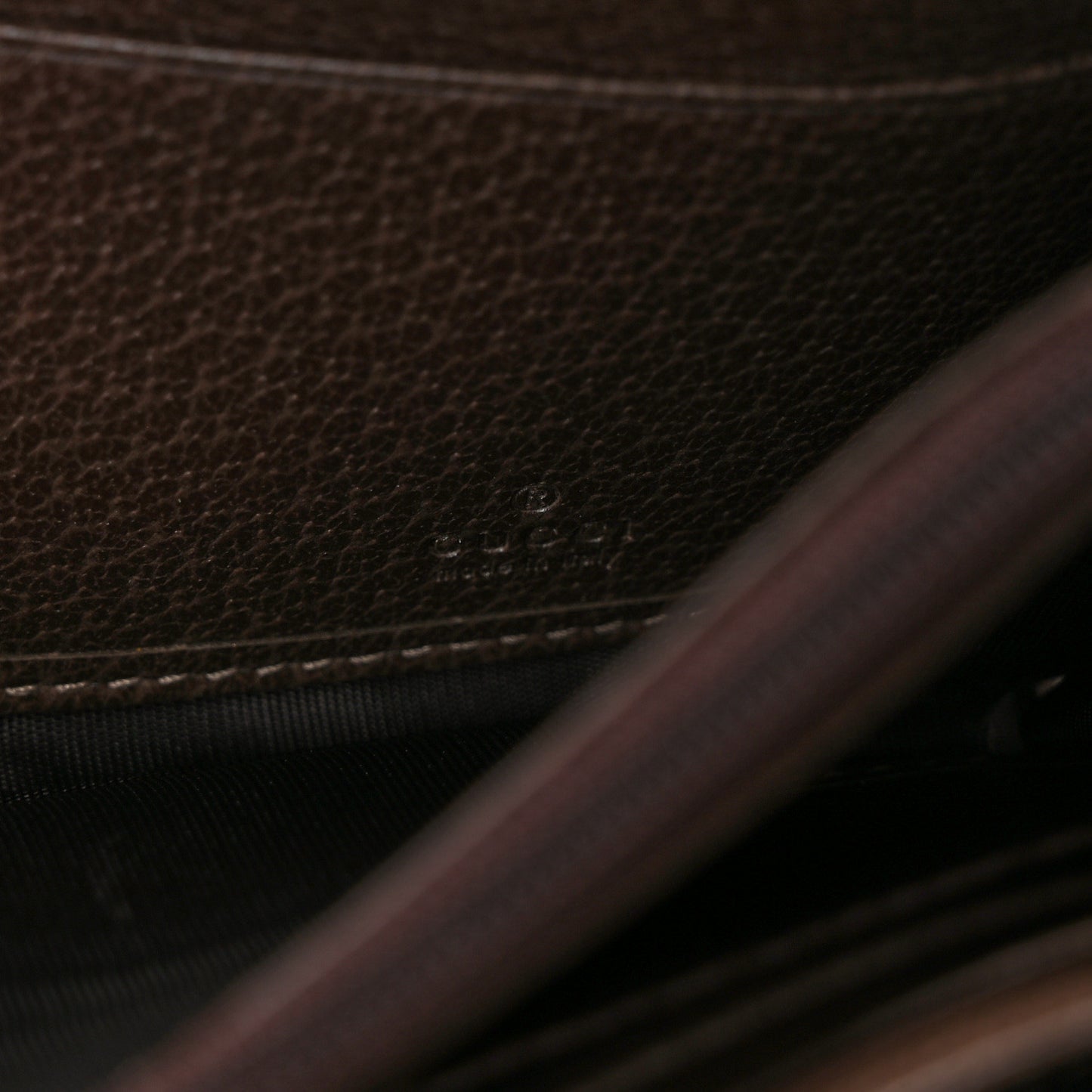 GG Supreme Monogram Web Ophidia Wallet On Chain Brown