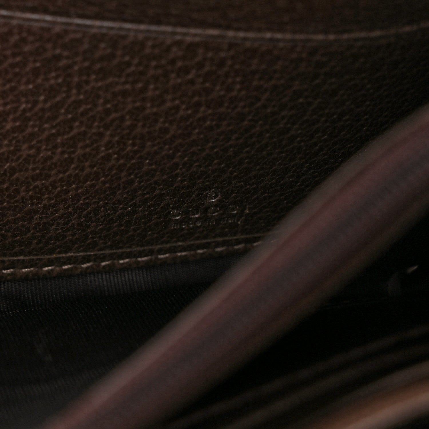 Gucci GG Supreme Monogram Web Ophidia Wallet On Chain Brown 6 of 10