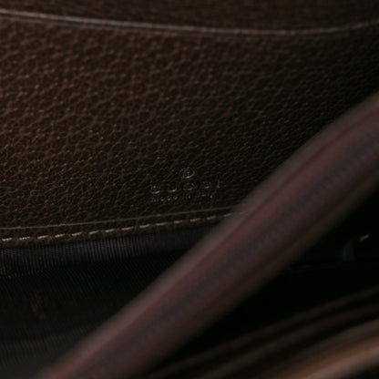 Gucci GG Supreme Monogram Web Ophidia Wallet On Chain Brown 6 of 10