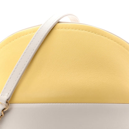 Chanel Calfskin Coco Beach Ball Bag White Yellow 8 of 10