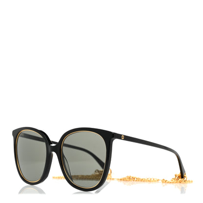 Gucci Acetate Cat Eye Sunglasses GG1076S Black 1 of 8