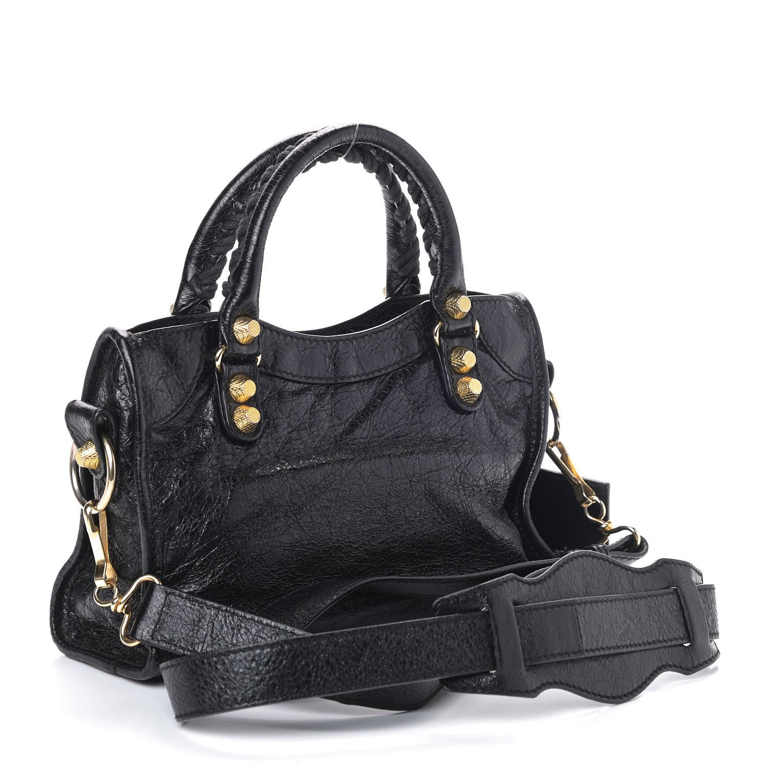 Balenciaga Agneau Giant 12 Gold Hardware Mini City Black 2 of 8
