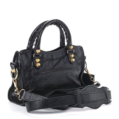 Balenciaga Agneau Giant 12 Gold Hardware Mini City Black 2 of 8