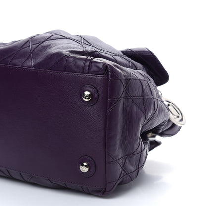 Christian Dior Lambskin Cannage Medium Le Trente Tote Purple 8 of 8